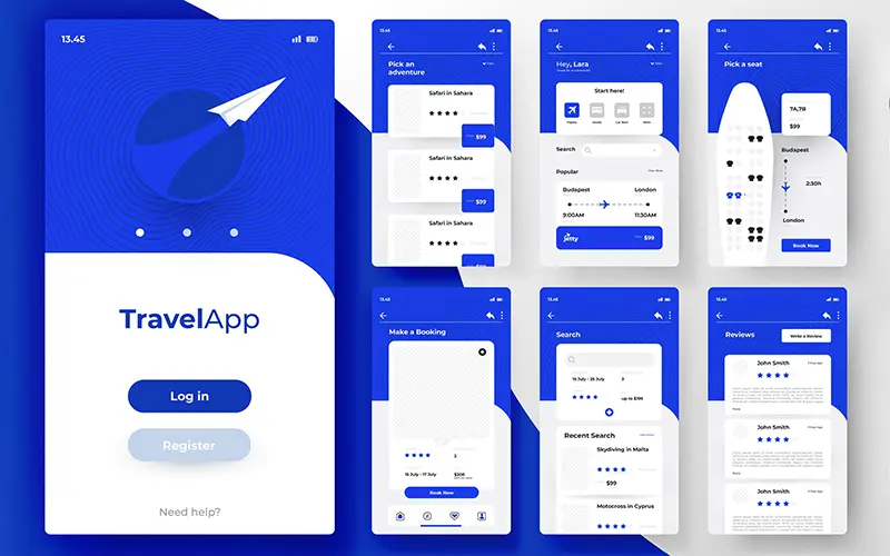 What is an app landing page?